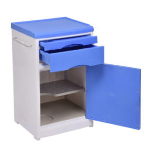 Medical ABS Bedside Cabinet With Drawer And Cupboard
