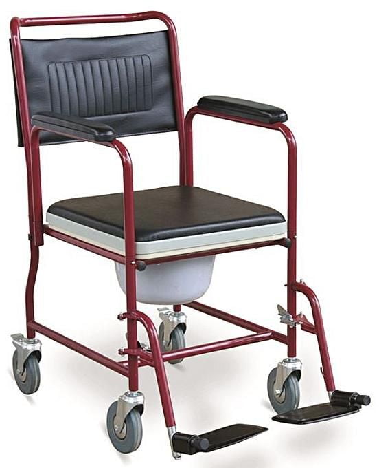 Commode Chair with Castors New Style