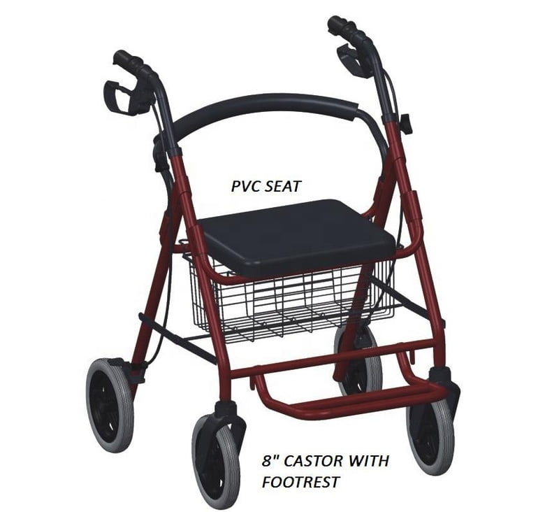 Orthopedic Rollator Walker with Seat